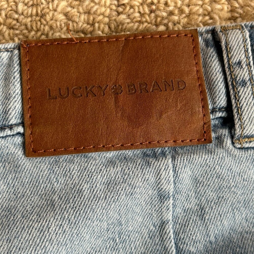 Romantic Americana Vintage Wash Denim Wide Leg Lucky Brand Jeans Women 10/30 - Picture 4 of 5
